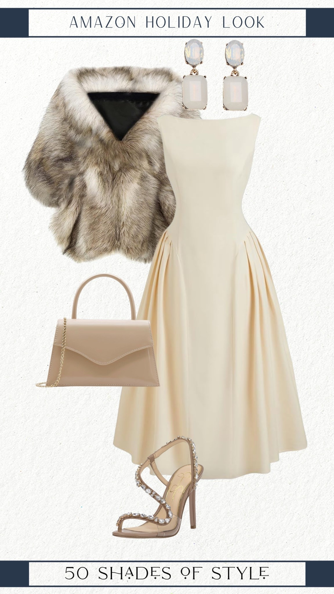 cream dress, holiday outfit, holiday dress 

#LTKHoliday #LTKSeasonal #LTKootd