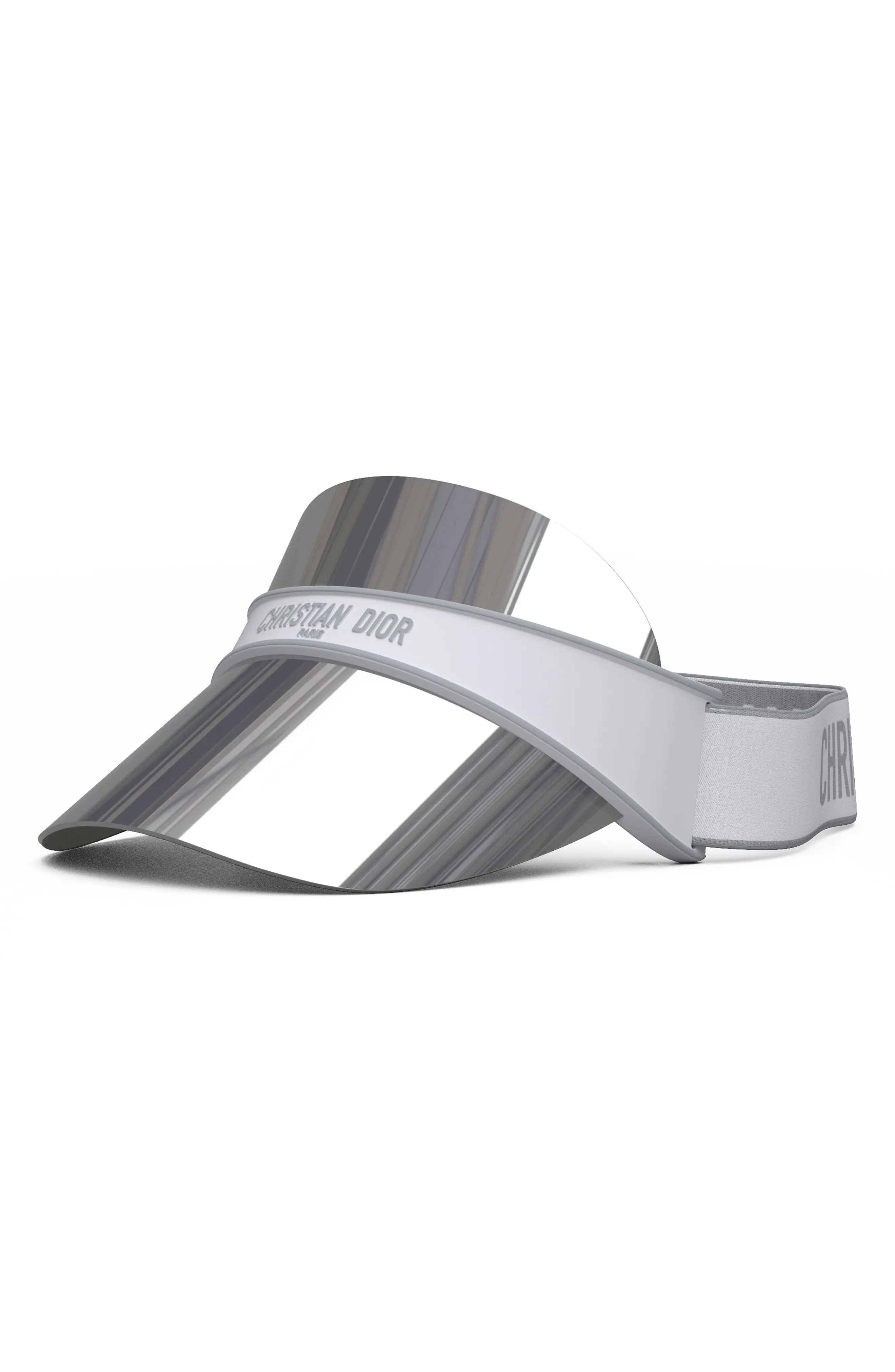 Christian Dior Diorclub Visor in White /Smoke Mirror at Nordstrom | Nordstrom