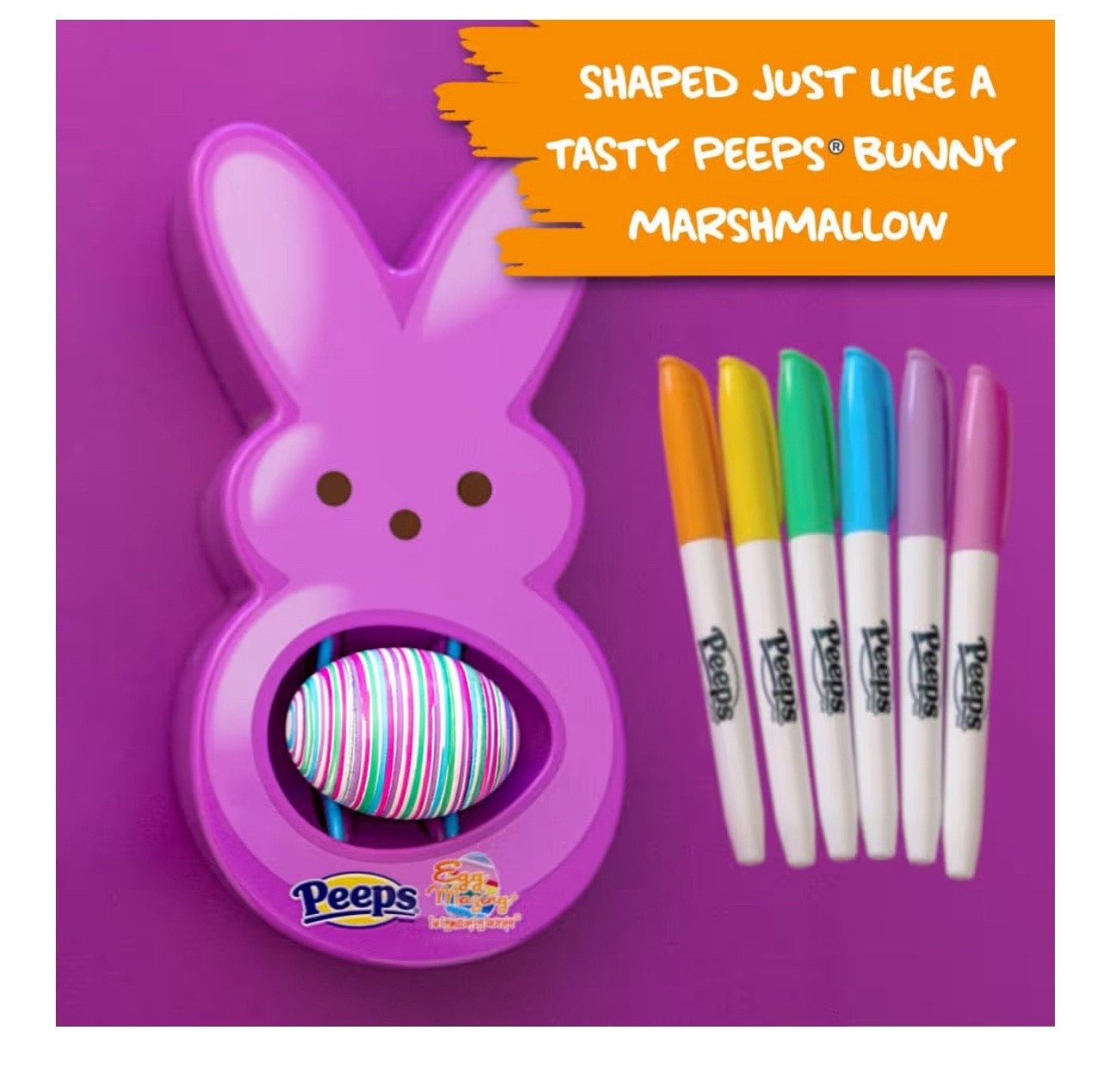 Eggmazing Egg Decorator - Peeps Bunny - Arts and Craft Set Includes 6 Colorful Quick Drying, Non-Toxic Markers (Purple), Ages 3 and Up


Easter. Kids. Diy. Amazon finds  

#LTKKids #LTKSeasonal
