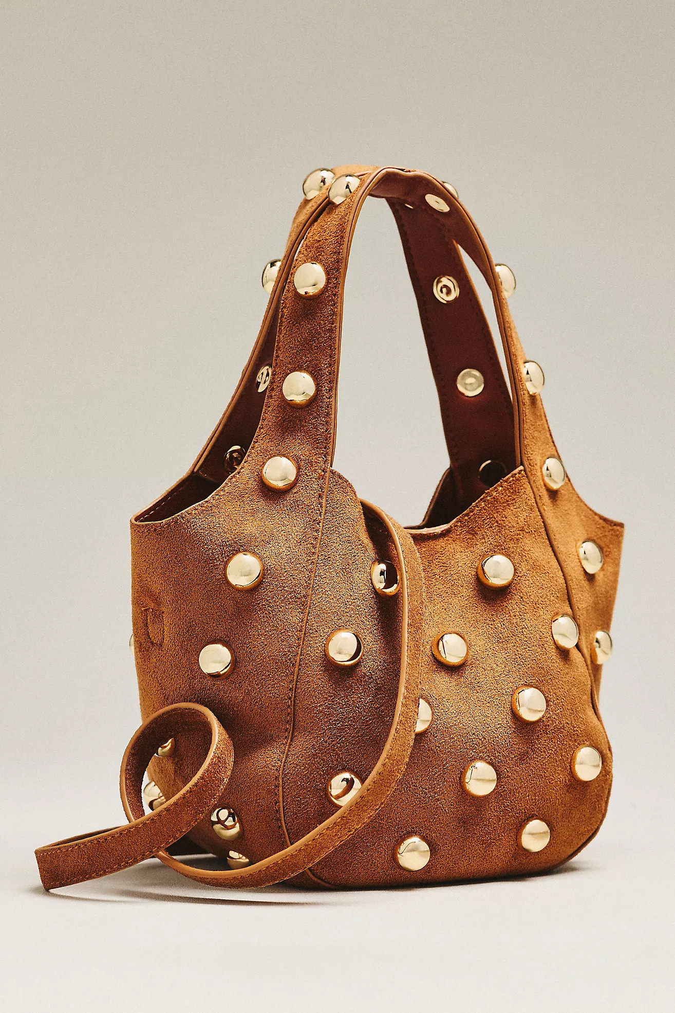 Sonia Faux Suede Mini Slouchy Tote Bag | Anthropologie (US)
