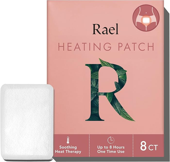 Rael Herbal Heating Patches - Period Cramps, Ultra Thin Design, On The Go Size (8 Count) | Amazon (US)