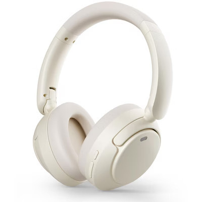 Noise Cancelling Headphones Over Ear Wireless Bluetooth 5.4 30-Hour Battery 40mm Drivers Foldable with 3.5mm Jack Lightweight Beige | Target