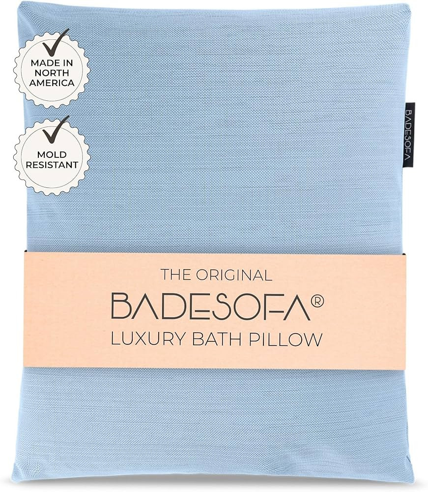 BADESOFA® Luxury Bathtub Pillow L - Large Bath Pillow for Therapeutic Neck and Back Support Quic... | Amazon (US)