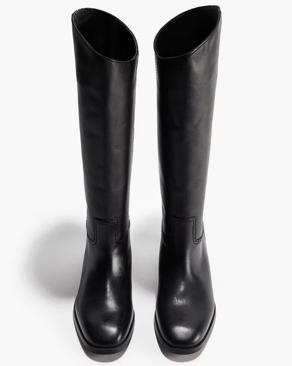 Black leather knee high boots

#LTKSeasonal