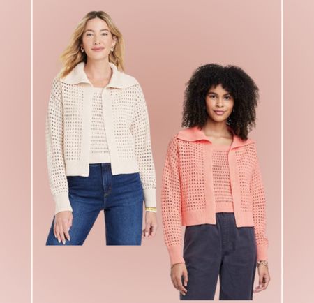 New at Target 🎯 Cardigan & Sweater Tank combo! Sold separately! Love these colors for spring 🧡🌸

#LTKSeasonal #LTKFind #LTKstyletip