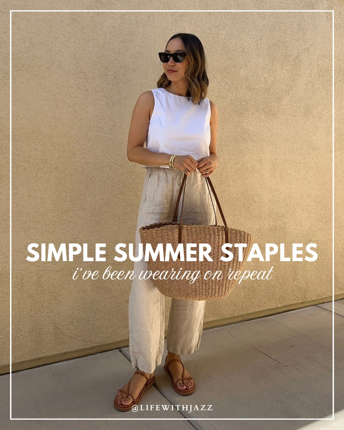 Simple summer staples I’ve been wearing on repeat: 

• a boxy tank 
• easy tanks
• a baby tee
• a cotton sweater (because summer nights still get chilly!)
• linen pants
• poplin pants
• a poplin skirt
• barrel khakis
• barrel jeans
• white jeans
• lightweight utility pants
• chic strappy sandals
• strappy sandals
• an everyday crossbody

Summer outfits / minimal style / style over 30

#LTKootd #LTKmomlife
