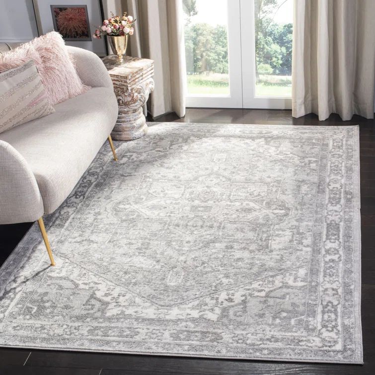 Llana Oriental Area Rug in Cream/Gray | Wayfair North America