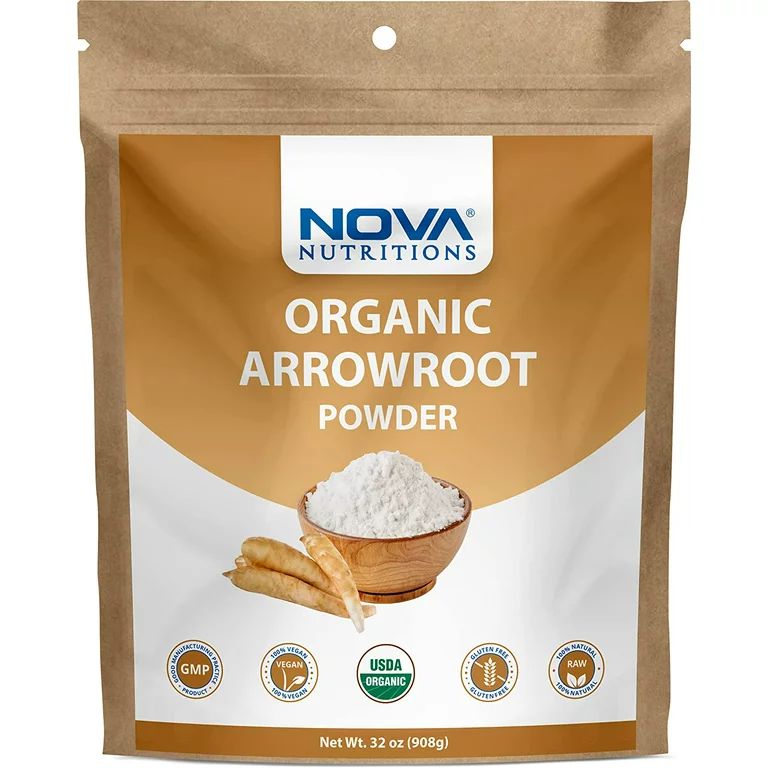 Nova Nutritions Certified Organic Arrowroot Powder, Natural Thickener 32 OZ (908 gm) - Walmart.co... | Walmart (US)