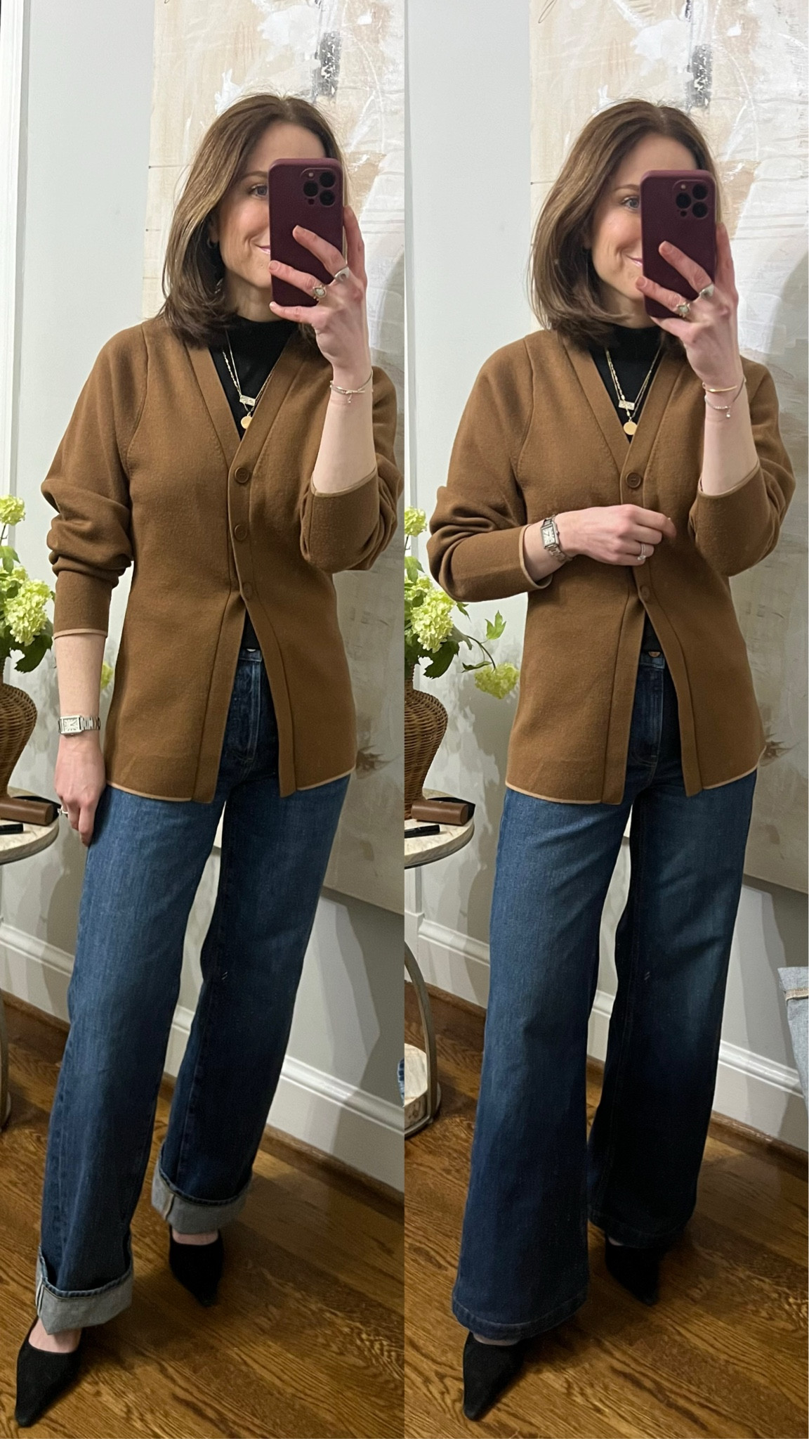 Annina Citizens of Humanity denim compared to Gap wide leg jeans. 

Wearing the 33 inch inseam for the Annina so I can cuff the leg  

#LTKstyletip #LTKshoecrush #LTKfindsunder100