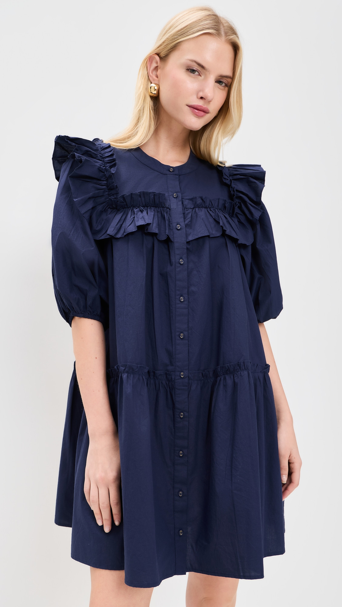 Cleobella Tatiana Mini Dress Black M | Shopbop