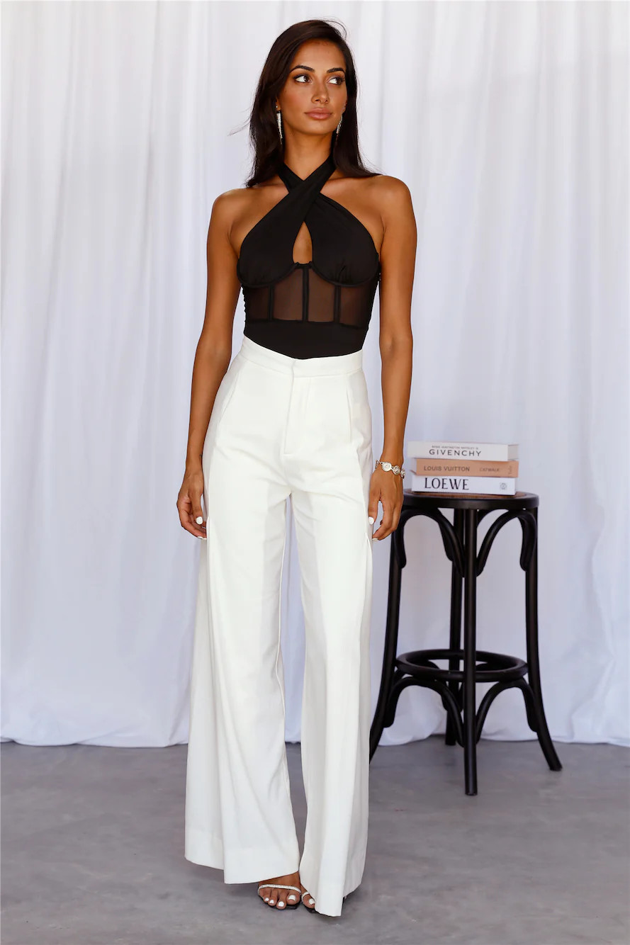 Everywhere And Anywhere Bodysuit Black | Hello Molly (US)