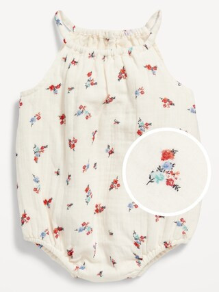 Sleeveless Double-Weave One-Piece Romper for Baby | Old Navy (US)