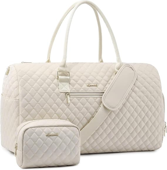 LOVEVOOK Travel Duffle Bag, Weekender Bag for Women with Toiletry Bag, Carry on Overnight Bag wit... | Amazon (US)