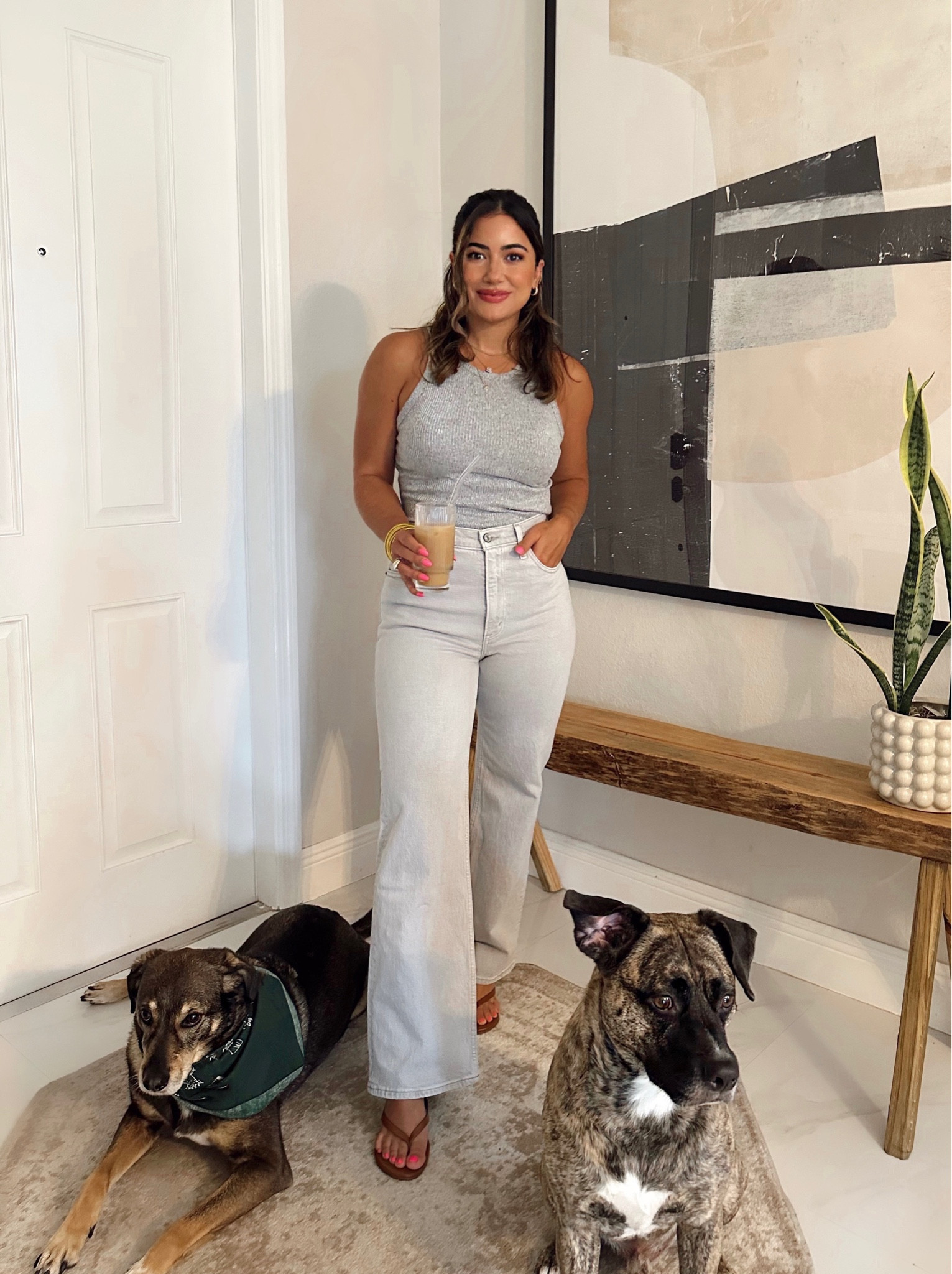 Best 90’s relaxed jeans. They don’t overwhelm my frame. Run TTS.

Baggy jeans, wide leg jeans, high tie at jeans, ribbed tank, summer style, neutral outfits, Abercrombie, target style, petite style, affordable outfits. 

#LTKunder100 #LTKstyletip #LTKFind