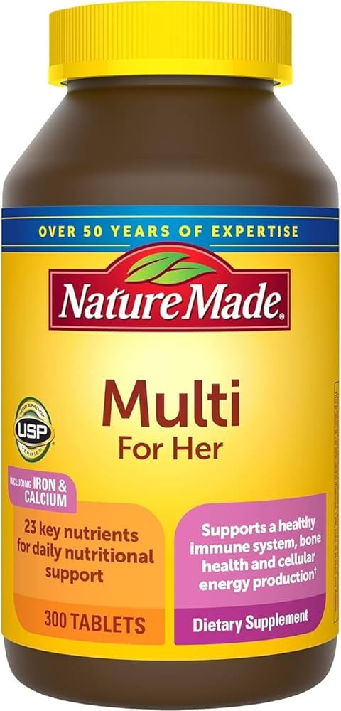 Nature Made Women's Multivitamin Tablets, 300 Count for Daily Nutritional Support | Amazon (US)