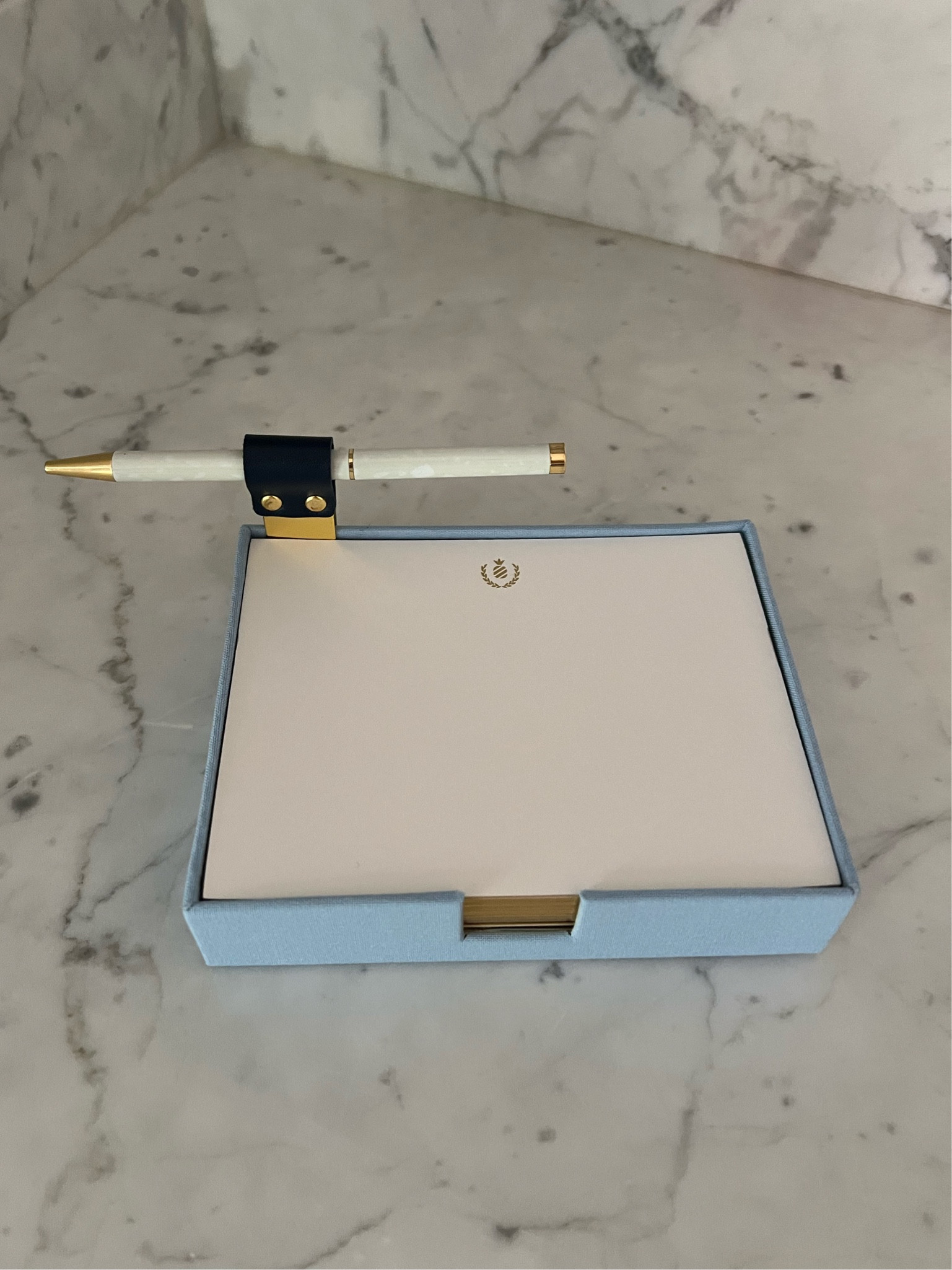 Hoping this solves the struggle of looking for pen and paper in the kitchen 