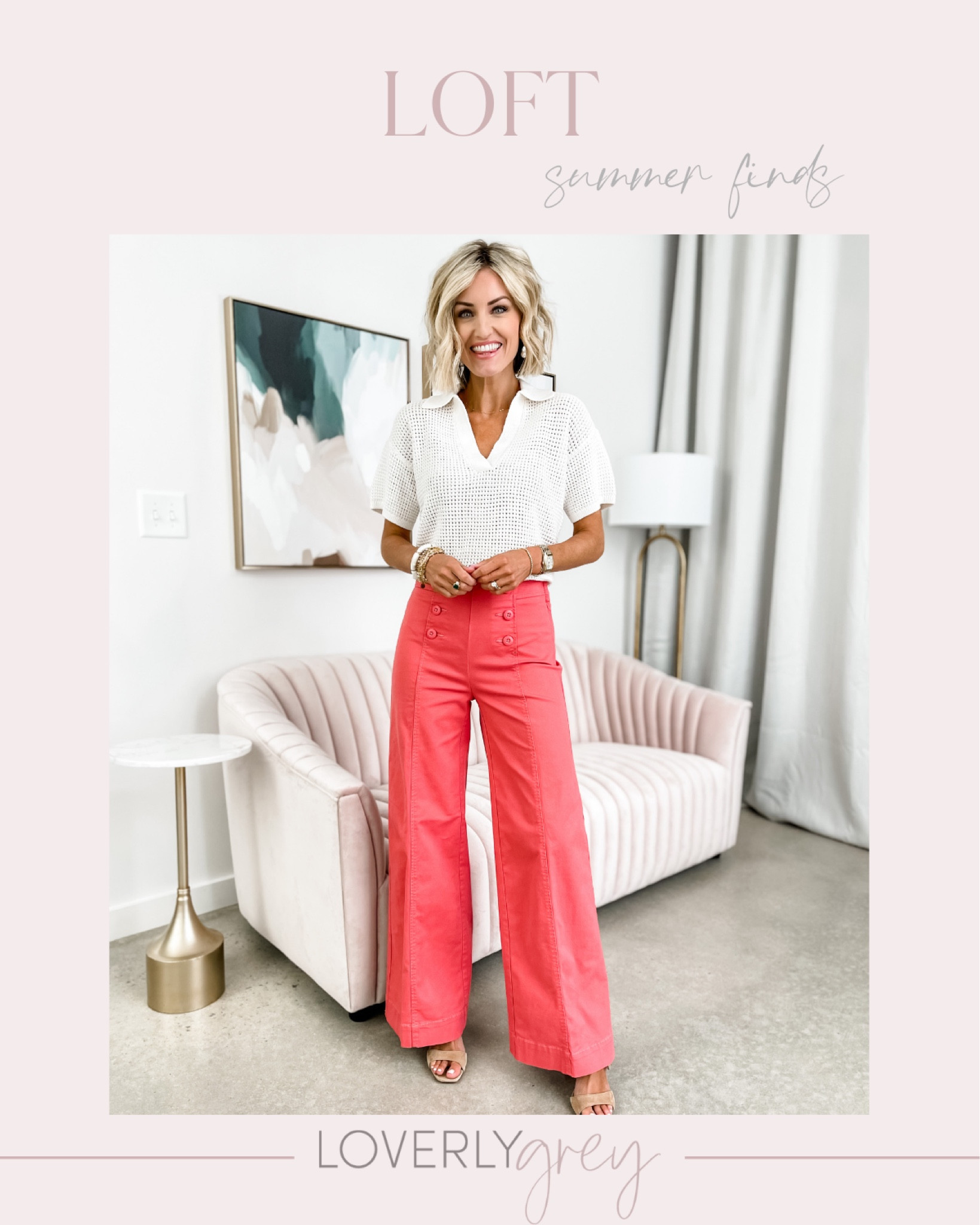The wide leg pants are perfect for summer workwear looks! Loverly Grey is wearing an XXS/00! 

#LTKSeasonal #LTKsalealert #LTKFind
