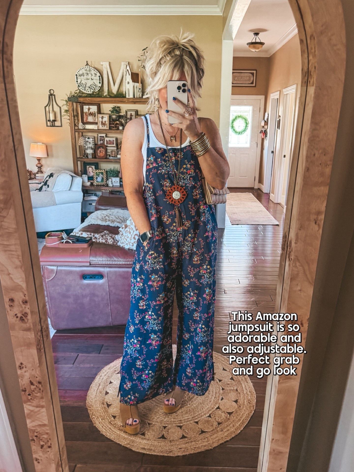 The cutest jumpsuit! So comfy and comes in more colors! 
Save w/ code MANDIE on earrings
#amazonfashion #springoutfit #jumpsuit 


#LTKOver40 #LTKootd