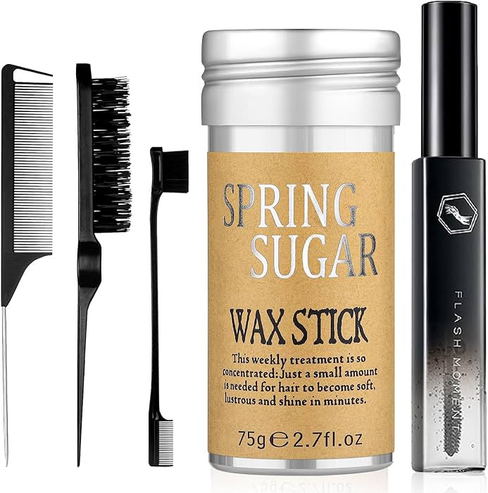 5 Pcs Hair Wax Stick for Flyaways Edge Control Slick - Styling Tools Includes , Finishing , Comb,... | Amazon (US)