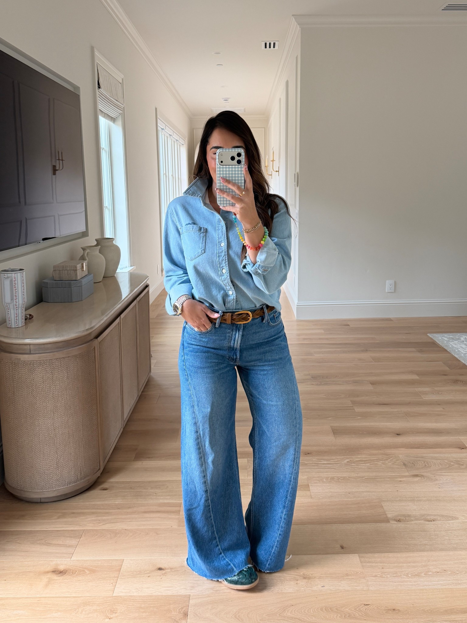 This denim top is a splurge but it’s already a favorite 🤭 

#LTKMothersDay #LTKmomlife #LTKOver40