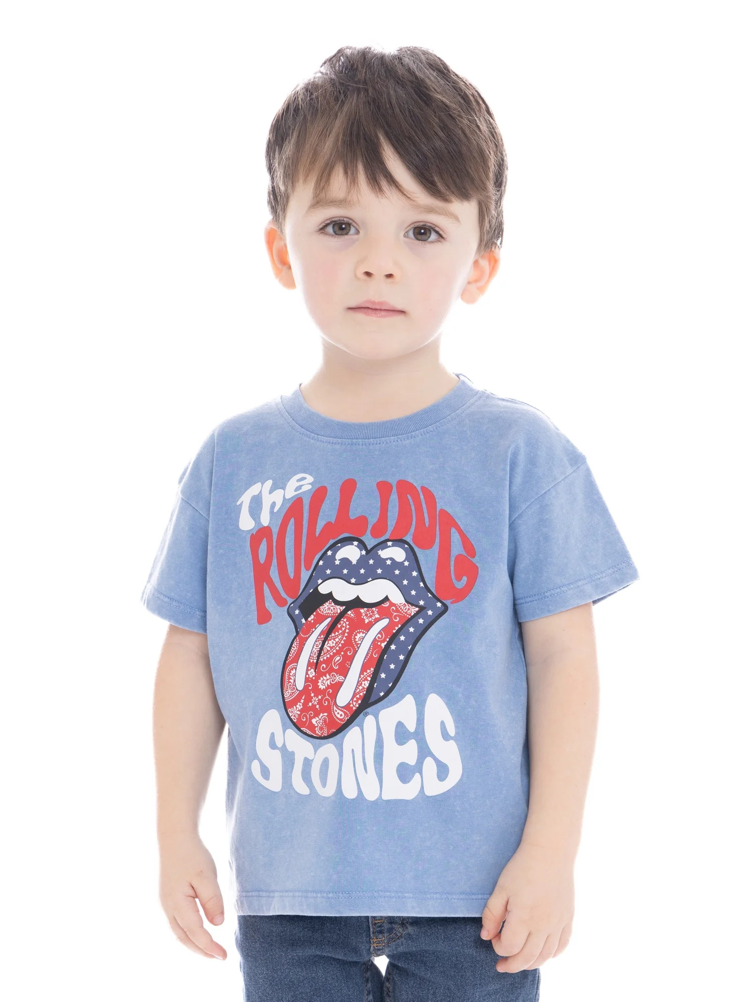Rolling Stones Toddler Girls Americana Graphic Tee, Sizes 12M-5T - Walmart.com | Walmart (US)
