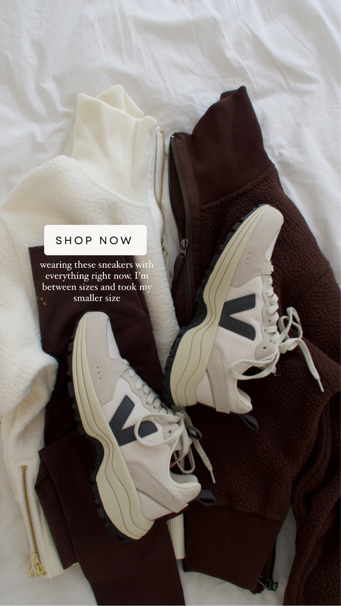 Athleisure fall outfit in sneakers and leggings 〰️ I took my smaller size in the sneakers 👟 

#LTKSeasonal #LTKshoecrush #LTKfitness