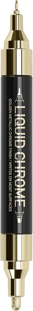 ZEYAR Liquid Gold Chrome Paint Marker, DIY Shiny Gold Marker Pen for any surface, Golden Metallic... | Amazon (US)