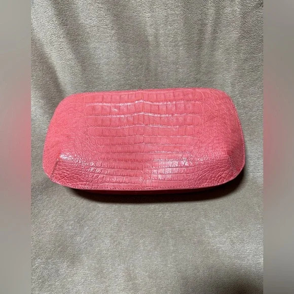 Nancy Gonzalez pink crocodile leather clutch bag | Poshmark