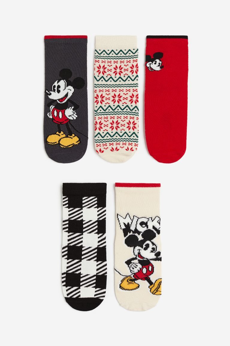 5-pack Patterned Socks | H&M (US + CA)