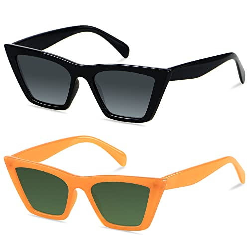 ANDWOOD Cat Eye Sunglasses for Women Polarized Cateye Frames Fashion Vintage Square Classic Retro... | Amazon (US)