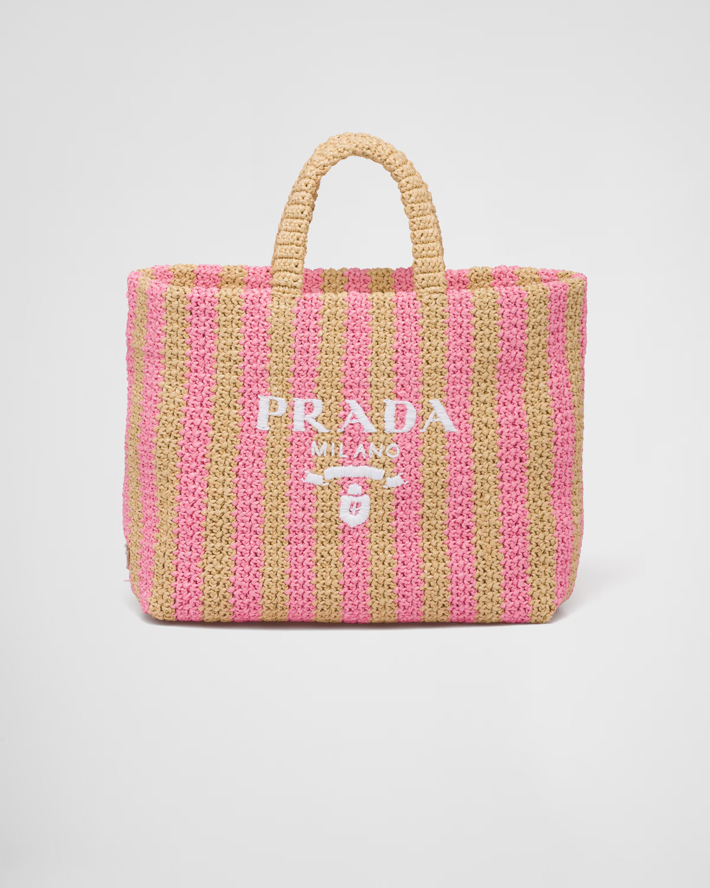 Large crochet tote bag | Prada Spa US