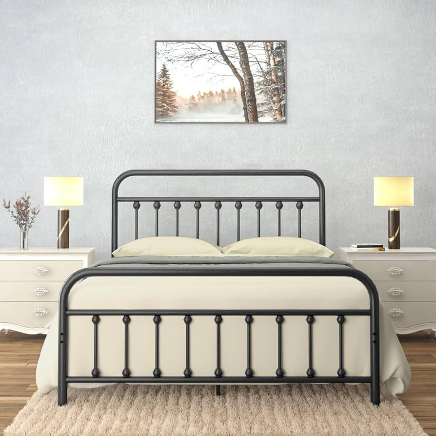Golden Gate Beds Victorian Vintage Style Metal Bed Frame with Wrought Iron Headboard and Footboar... | Amazon (US)