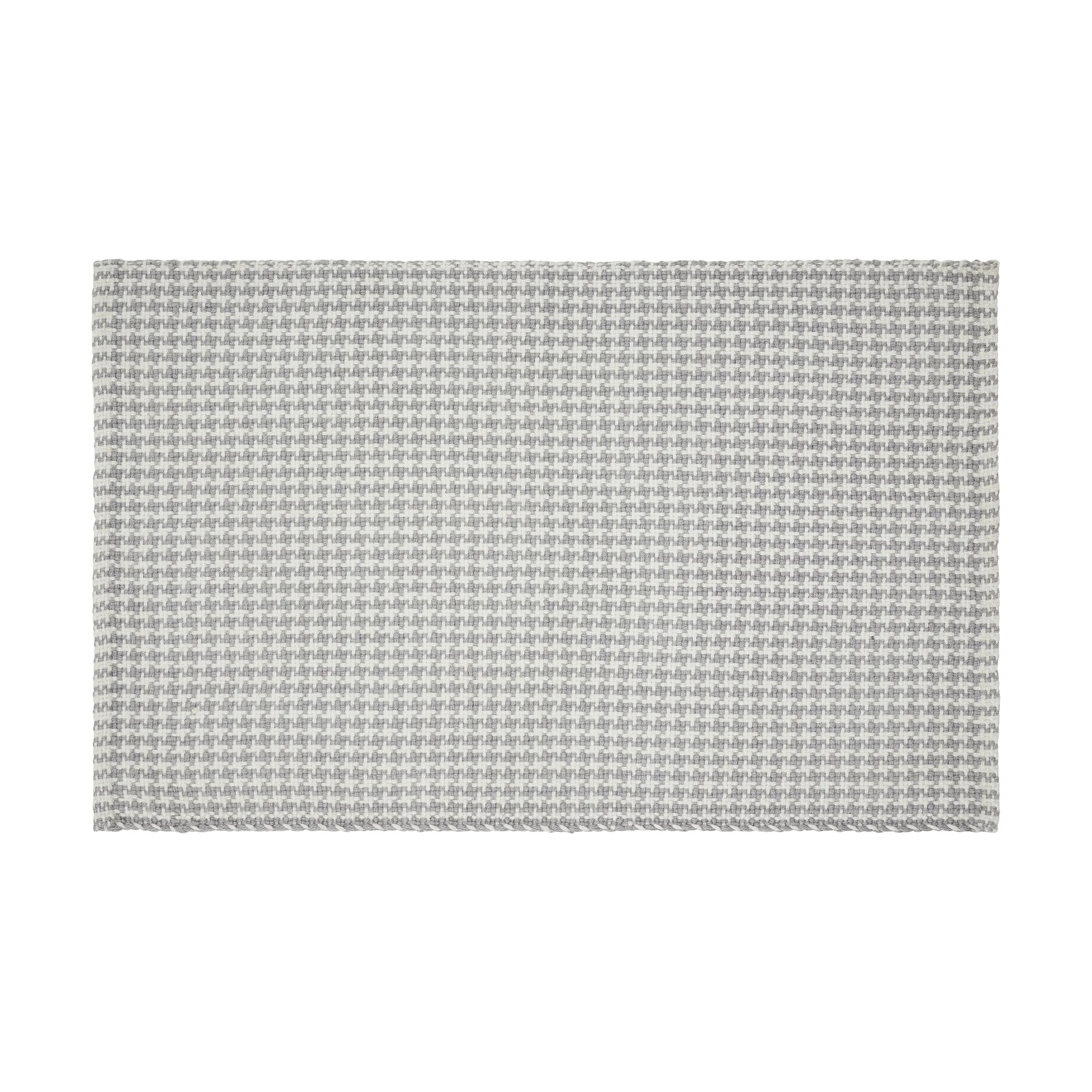 My Texas House Grey Houndstooth Fringe Indoor/Outdoor Layering Rug, 24" x 38" - Walmart.com | Walmart (US)