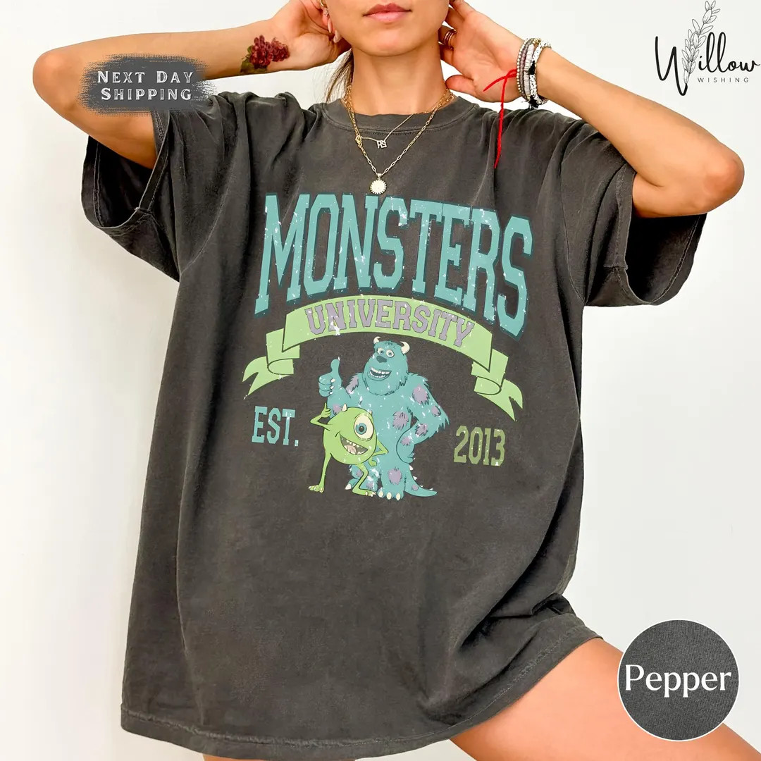 Monsters University Est 2013 Disney Comfort Colors Shirt, Vintage Monsters Inc Sweatshirt, Magic ... | Etsy (US)