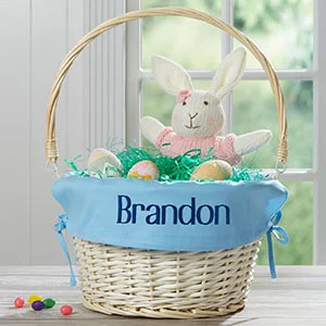 Blue Personalized Easter Baskets for Boys | Personalization Mall