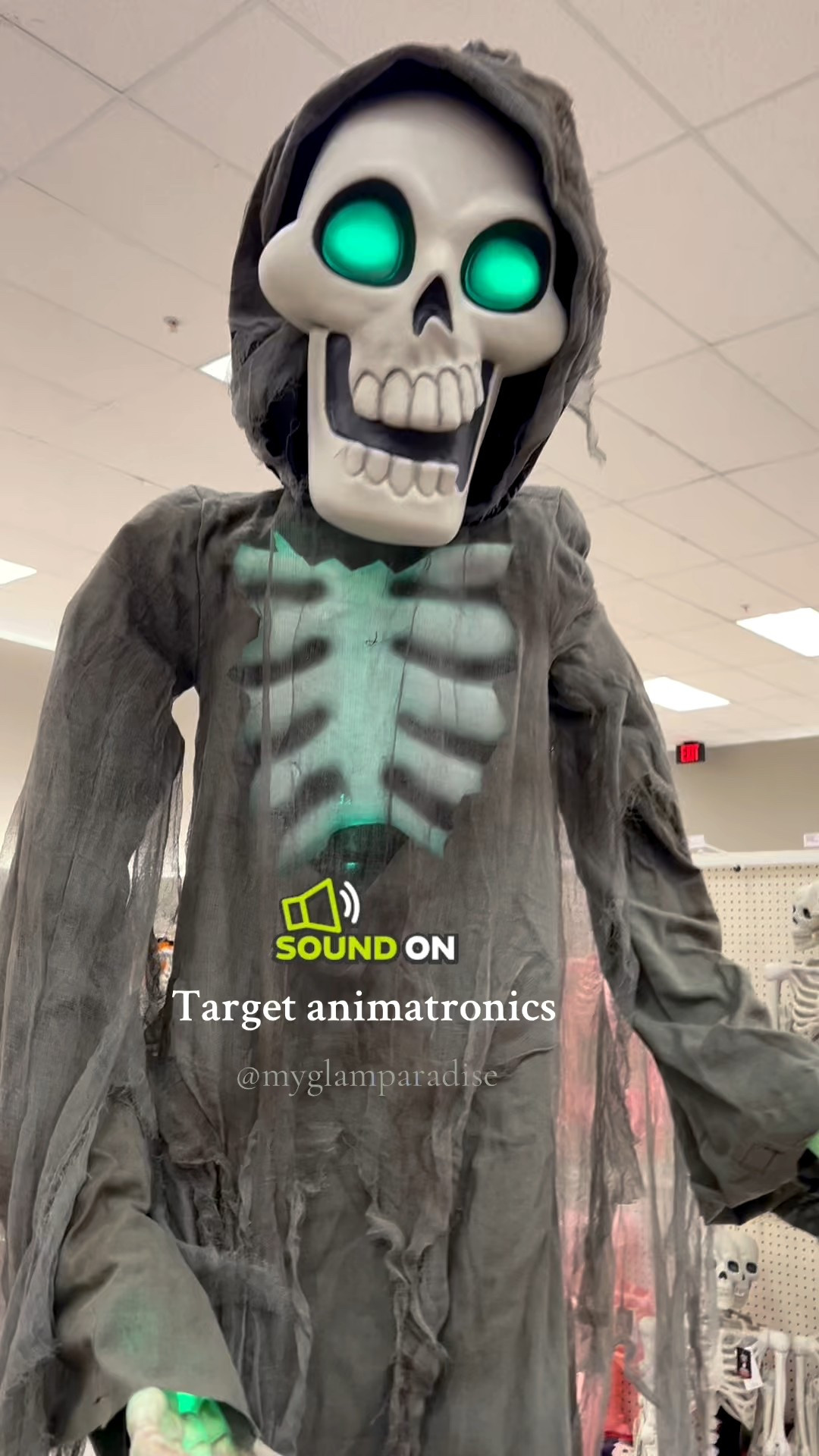 Sound ON for spooky season vibes! My fave Target animatronics are back 🎯 The skeleton is my favorite! 💀 Target never disappoints. #Halloween is getting closer and closer! 🎃🕸️

#LTKSaleAlert #LTKSeasonal #LTKHalloween