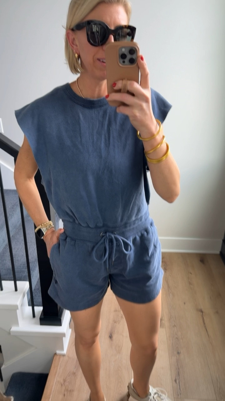 The cutest activewear romper from three people movement! I love that this works for walking, lounging, every day where. It’s lightweight and easy to get on and off. I am wearing my true size small

#LTKVideo #LTKOver40 #LTKActive