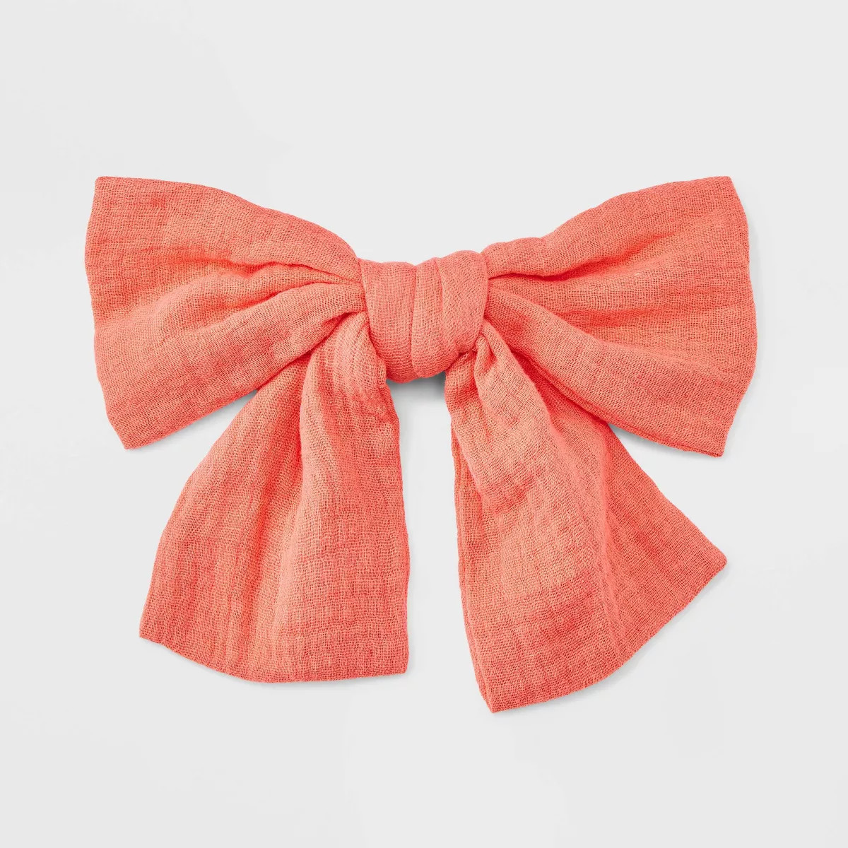 Wrinkled Linen Bow Hair Barrette - Universal Thread™ | Target