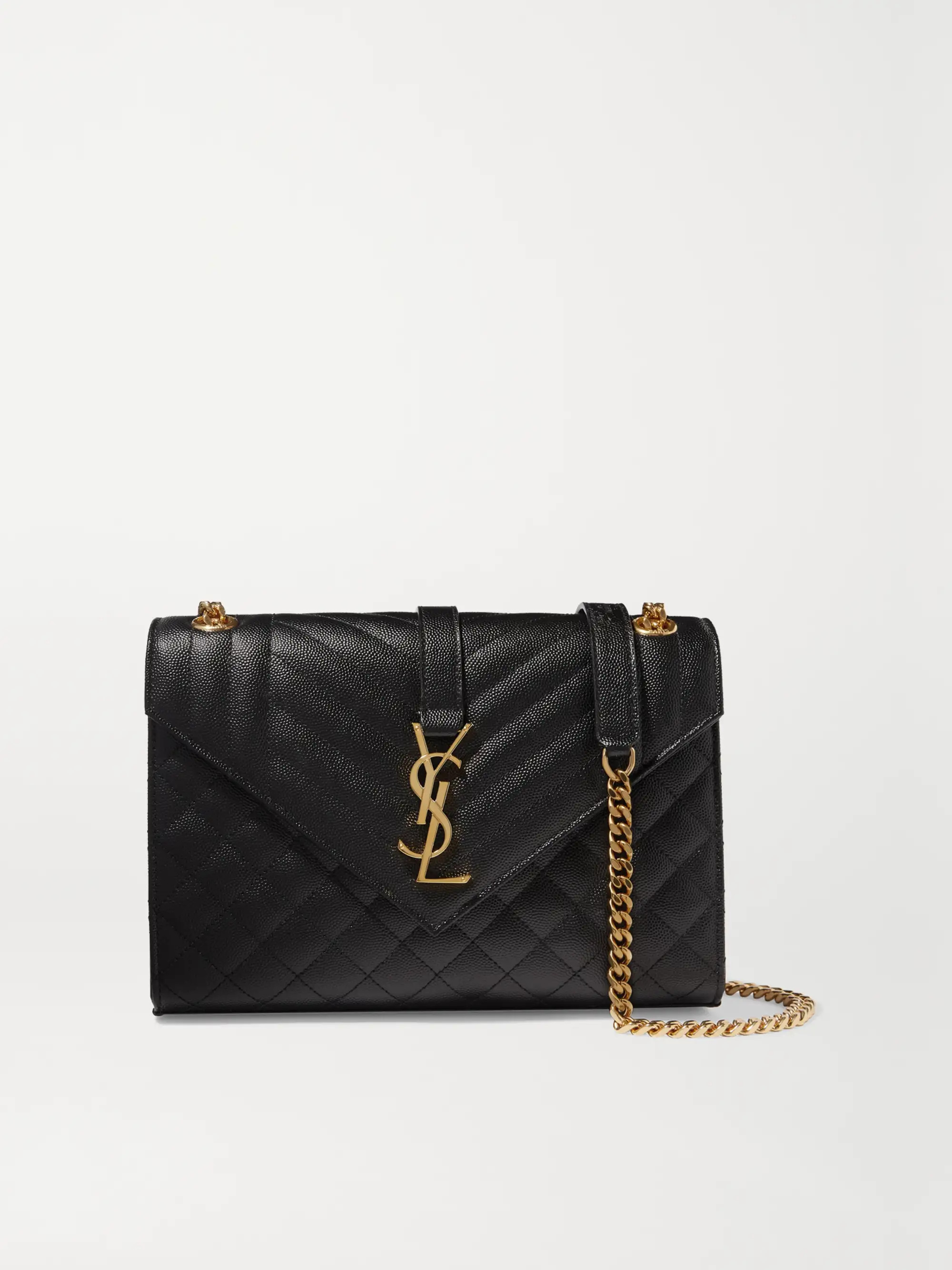 Envelope medium quilted textured-leather shoulder bag | NET-A-PORTER (US)