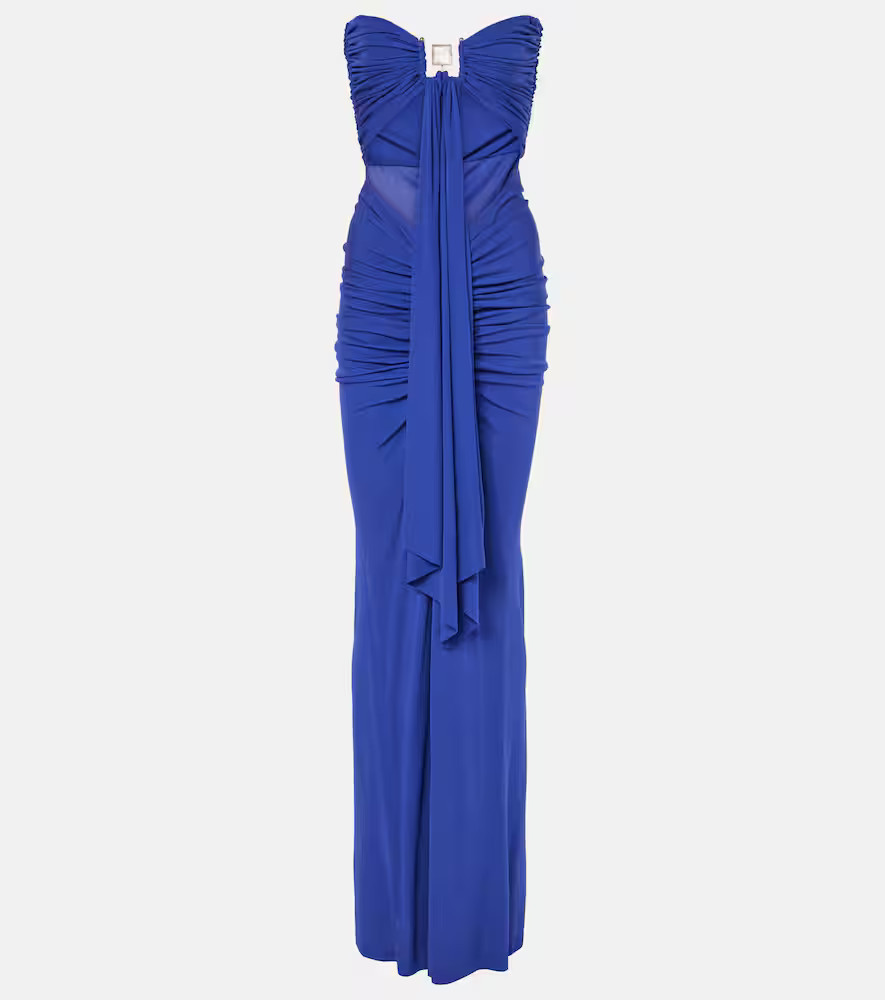 Christopher Esber Embellished draped jersey gown | Mytheresa (INTL)