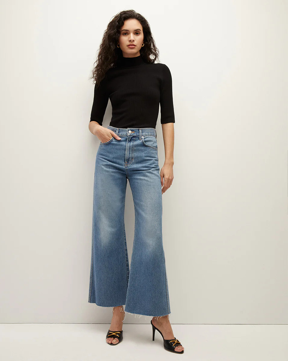 Taylor Cropped Wide-Leg Jean | Veronica Beard
