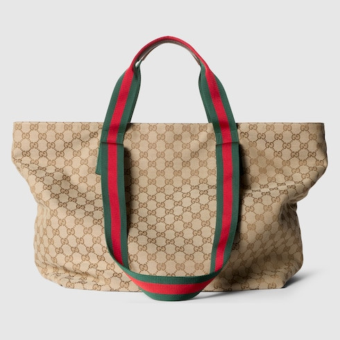 GUCCI GG Medium Tote Bag, Beige, GG Canvas | Gucci (US)