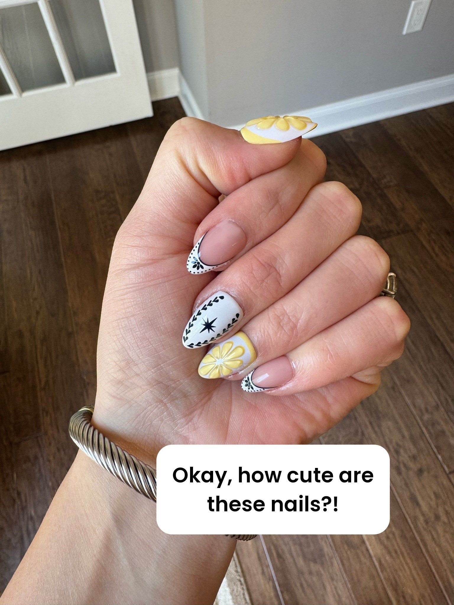 How cute are these nails?! I always go with the short almond 

summer nails, short almond nails, blue and yellow nails, colorful summer manicure, nail inspiration, trendy summer nails, vacation nails, beach nails, bright nail design, almond shape nails, cute summer nails, blue nail art, yellow nail art, seasonal manicure, nail trends 2026, minimalist nail design, fresh summer look, salon manicure, summer beauty trends, nail inspo, almond nails, spring nails

#LTKselfcare #LTKBeauty