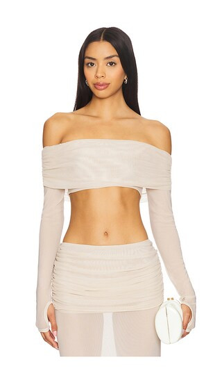 Lena Shirt in Macadamia | Revolve Clothing (Global)