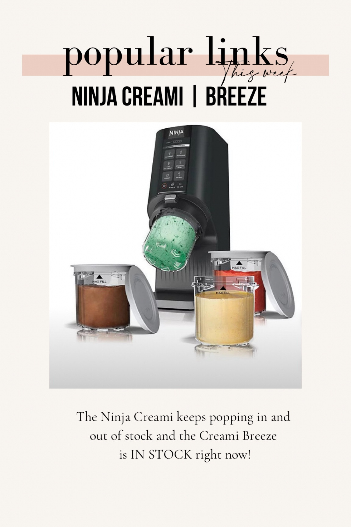 Ninja CREAMi Breeze Ice Cream, Gelato, Milkshake, Sorbet, Smoothie