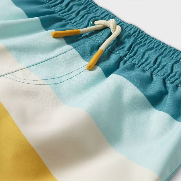 Toddler Boys' Retro Striped Swim Trunks - Cat & Jack™ | Target