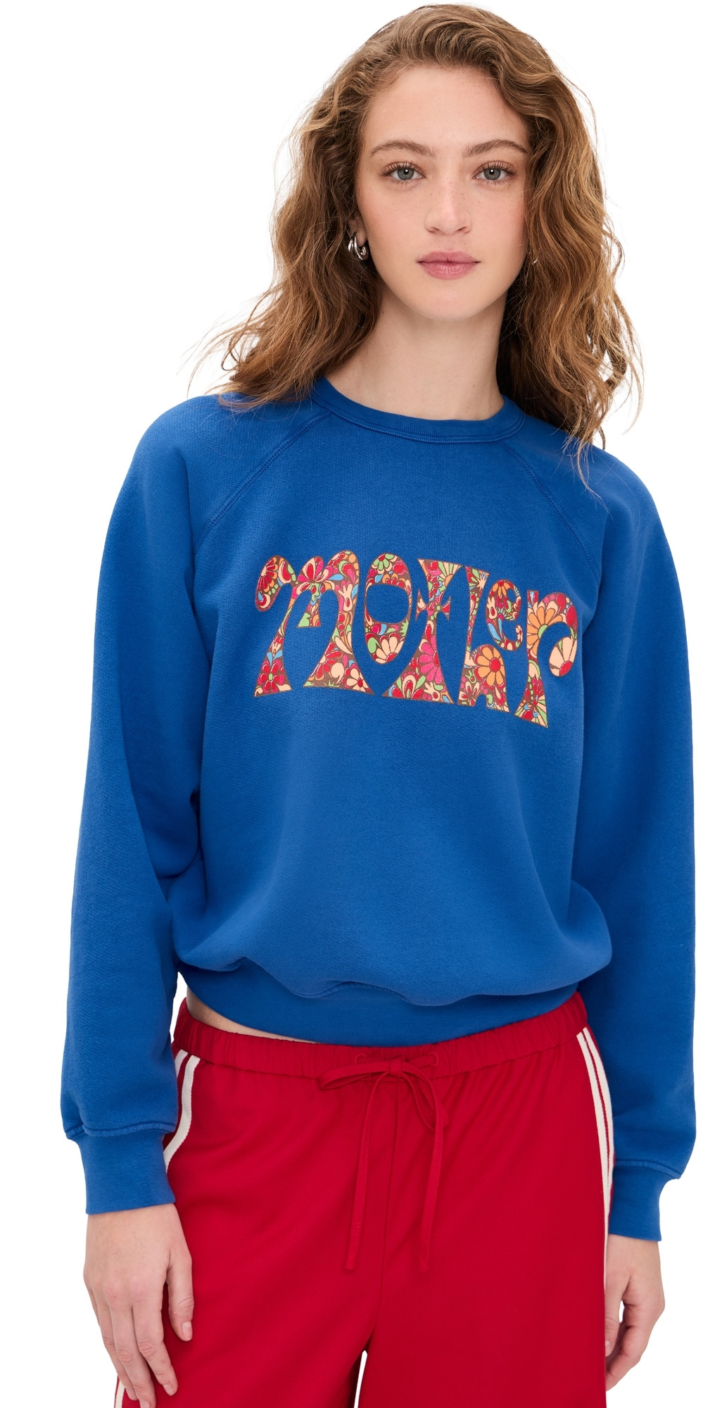 MOTHER The Concert Sweatshirt Petal Power M | Shopbop