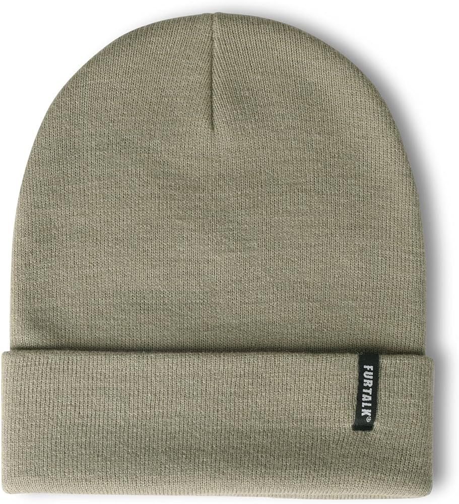 FURTALK Womens Knit Beanie Hat Acrylic Winter Hats for Women Men Soft Warm Unisex Cuffed Beanie… | Amazon (US)