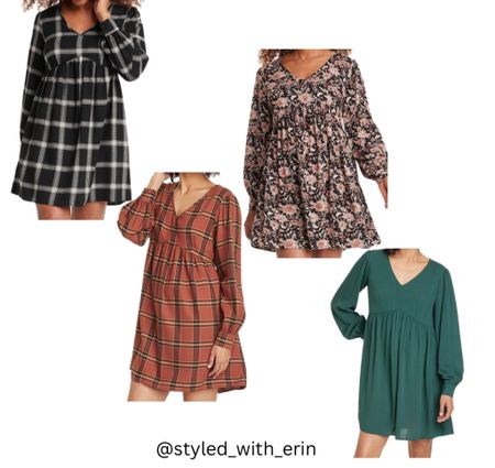 Fall dress in FOUR colors! 

#LTKfindsunder50 #LTKover40 #LTKmidsize