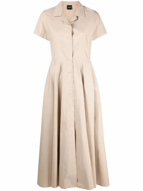 collared midi shirt dress | Farfetch Global